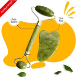 4 in 1 Value Bundle - Derma Roller, Jade Roller, Gua Sha & Ice Face Roller for Radiant Skin